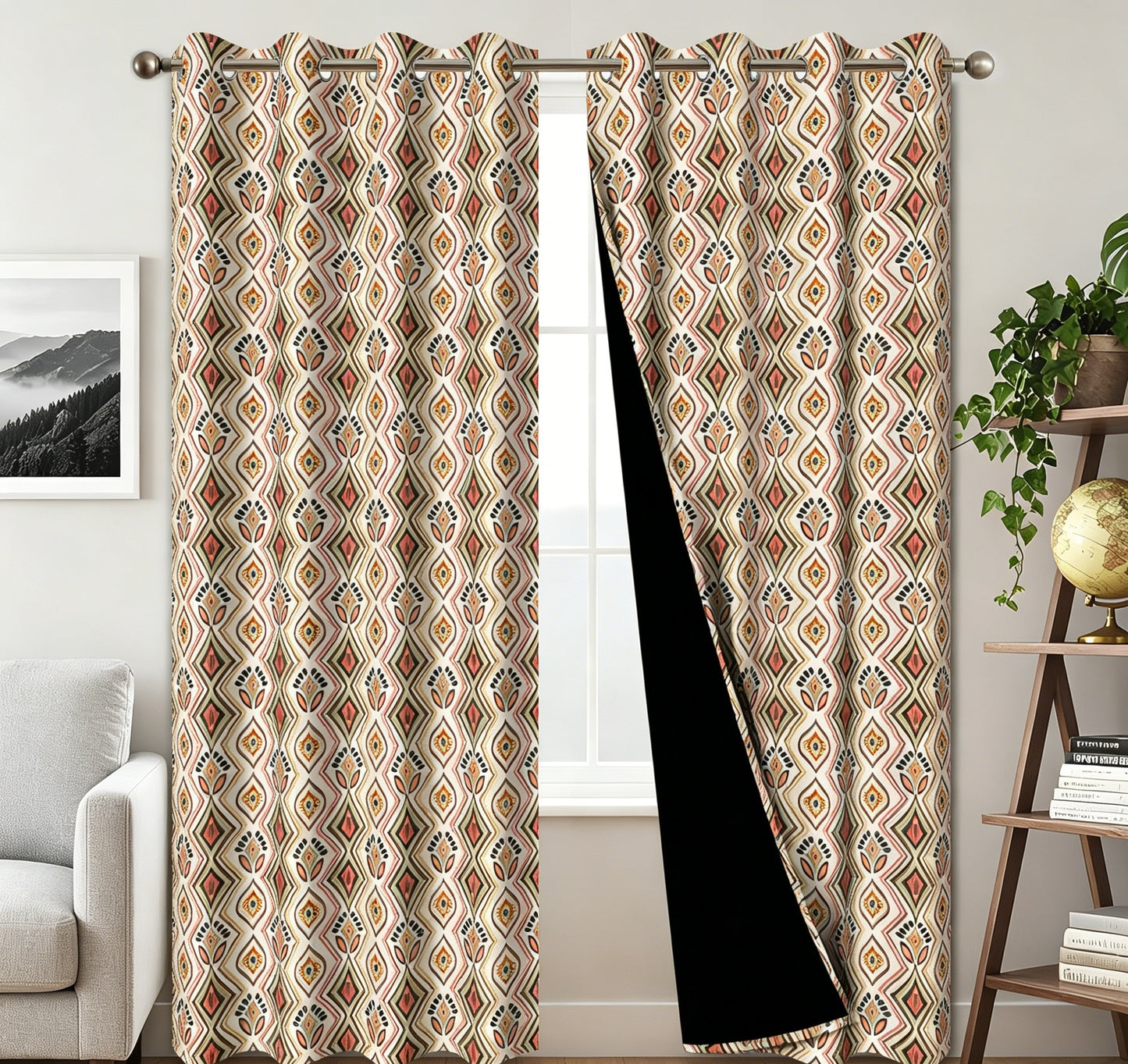 Farmhouse Blackout Curtains 84"